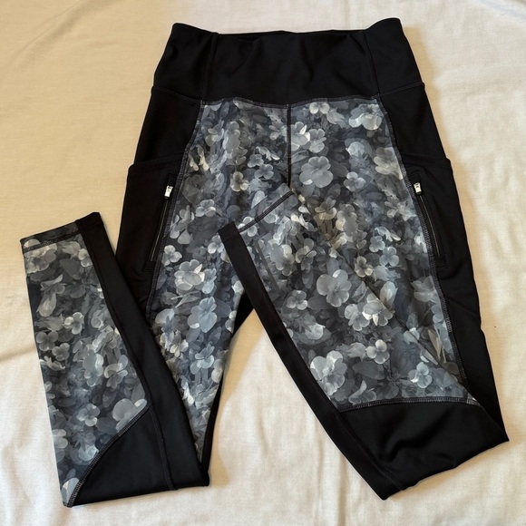 Athleta Small Frost High Traverse Floral Ankle Leggings - Picture 2 of 9